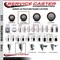 Service Caster 3.5'' SS Maroon Poly Wheel Swivel 1-3/4'' Expanding Stem Caster Set 2 Brakes, 4PK SCC-SSEX20S3514-PPUB-MRN-2-TLB-2-134 - alternate 4